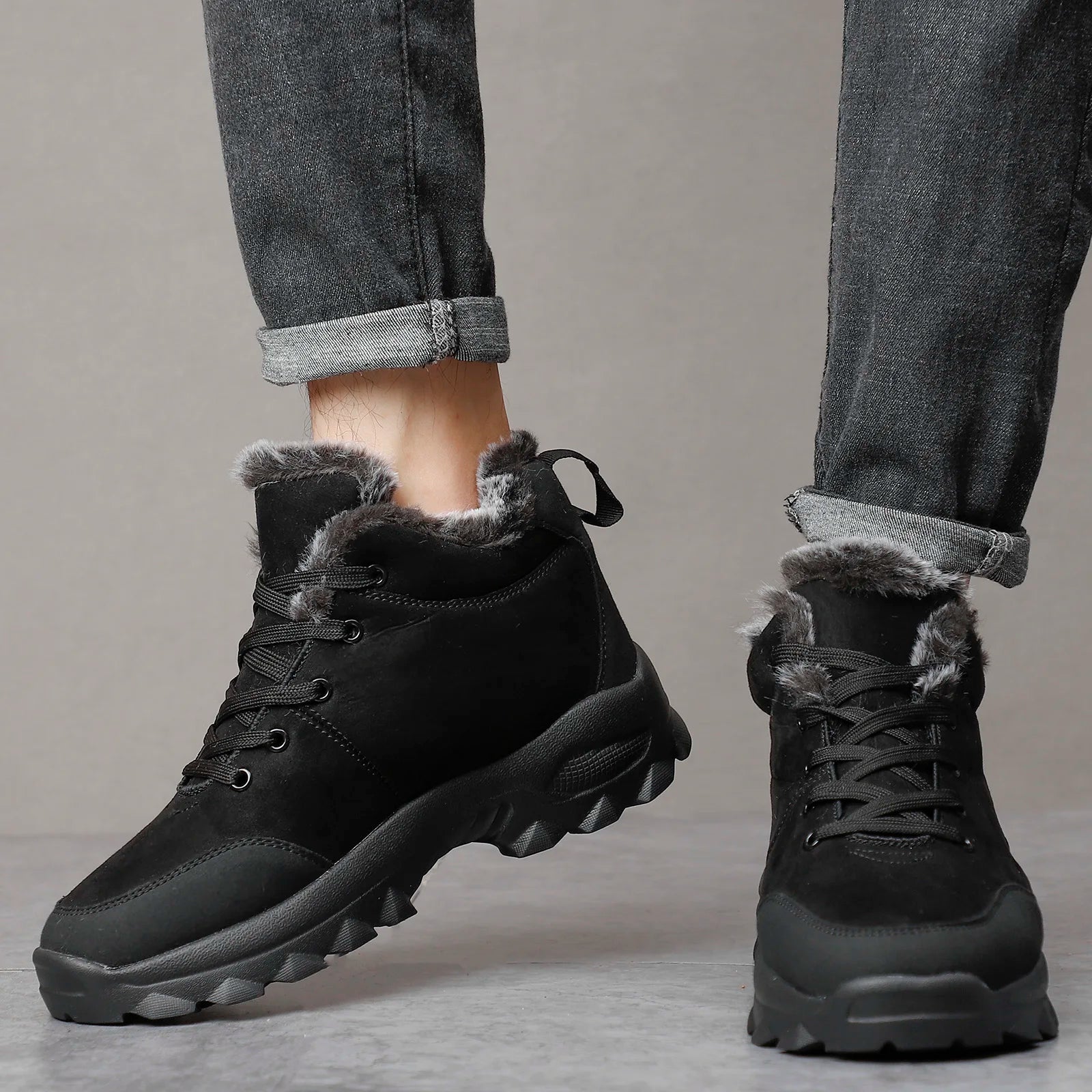 Men Snow Boots Winter Outdoor Walking Shoes light Sneakers for Men Winter Shoes Botines Tenis Mens Hiking Ankle Boots Footwear