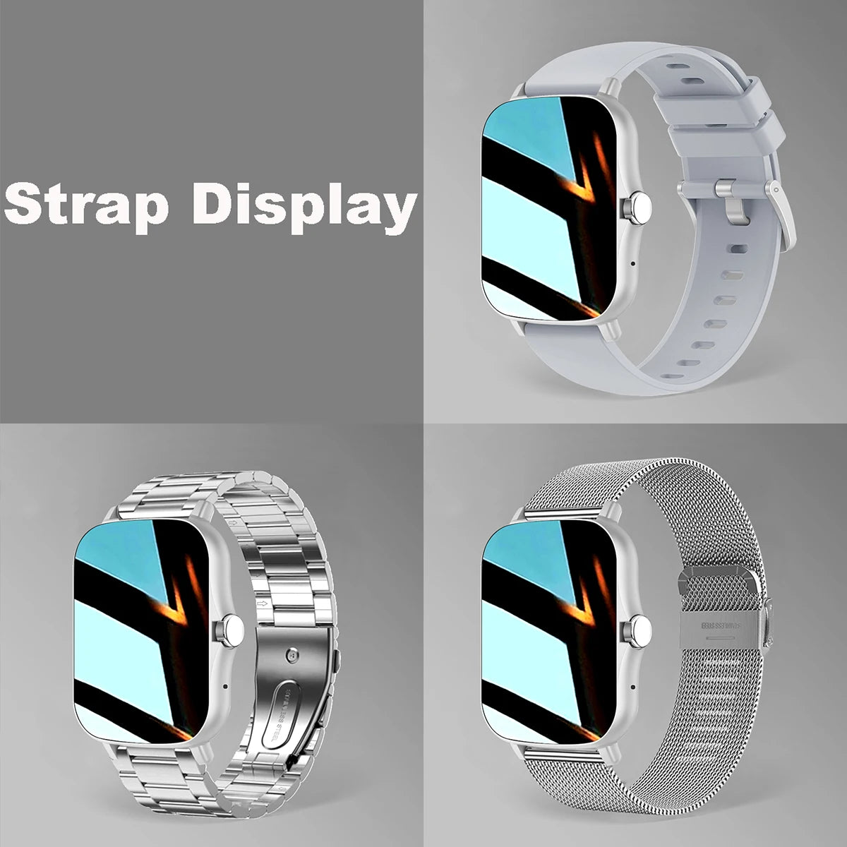 Smart Watch 2.01‘’ Full Touch Amoled BT Call Sport Waterproof Watches Heart Rate Blood Pressure SmartWatch for Men Women