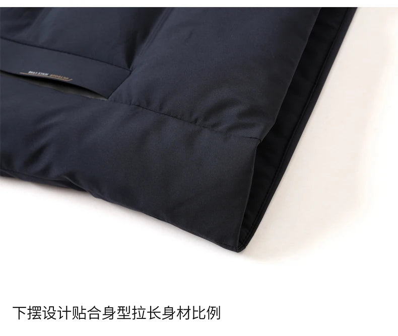 Men's Outdoor Winter Coat Parkas Middle-aged and Elderly Padded Men's Down Warm Padded Jacket Winter Removable Hooded Parkas