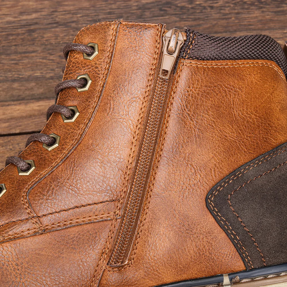 Men's Boots Retro Brushed Ankle Boots Men's Shoes Large Autumn and Winter Men's Boots Walking Shoes Women 2023 Shoes for Men