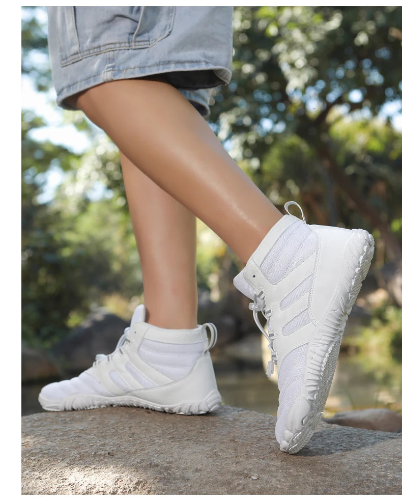 Winter Boots for Men Women Snow BareFoot Outdoor Non-slip Warm Fur Sneakers Ankle Boots waterproof mountaineering Hiking Shoes