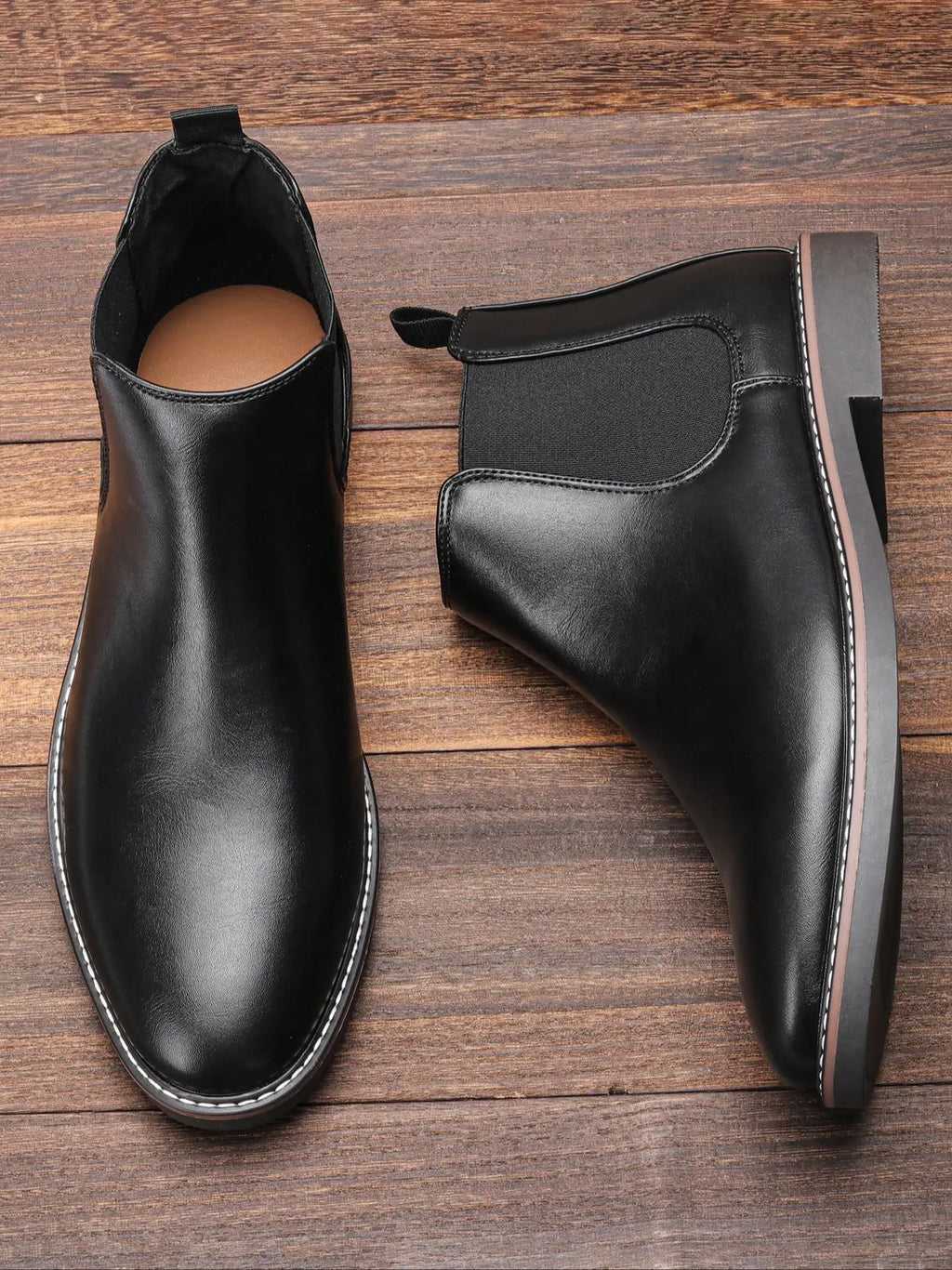 40~46 Chelsea Boots Men 2024 Brand Comfortable Fashion Leather Men Boots