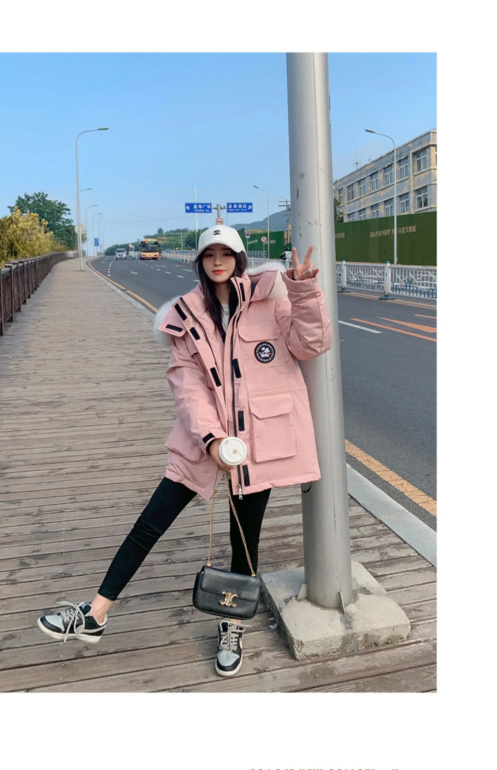 winter new fashion hooded down padded jacket women's thickening winter outdoor snow jacket couple tooling jacket coat