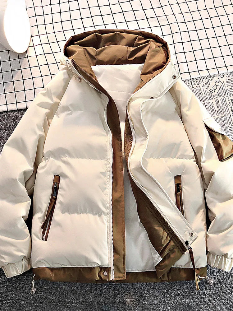 2025 Autumn/Winter thicken Parka Coat men New style Fashion Casual Loose style Comfortable down jacket Thick Warm coat for man