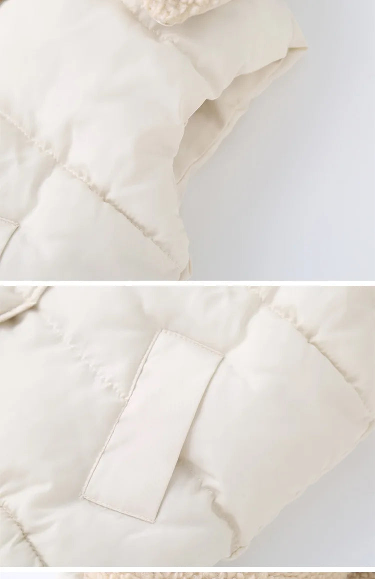 Autumn Winter New Boys Girls Sleeveless Hooded Vest Jacket Cartoon Print Coat Kids Warm Vest Outwear Clothes