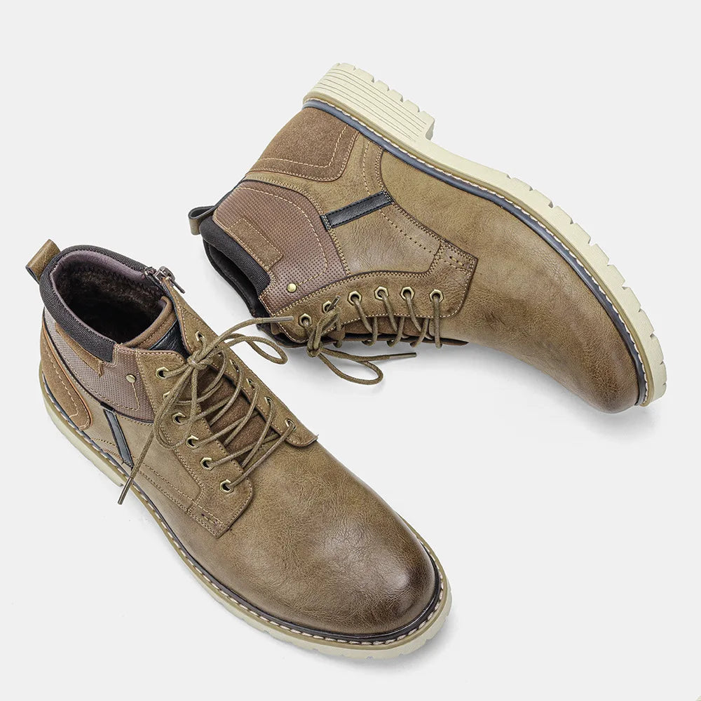 Men's Boots Retro Brushed Ankle Boots Men's Shoes Large Autumn and Winter Men's Boots Walking Shoes Women 2023 Shoes for Men