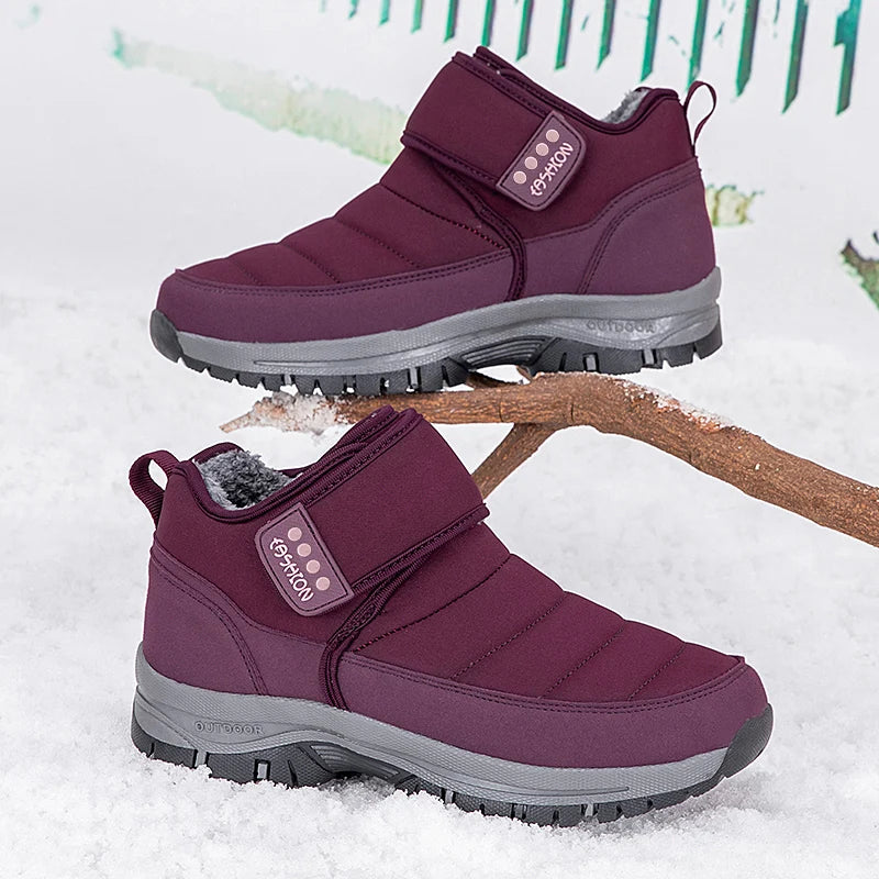 High Quality Men's Boots Warm Plush Men's Snow Boots Anti-Slip Winter Ankle Boots Outdoor Winter Shoes Men's Warm Sneakers Botas