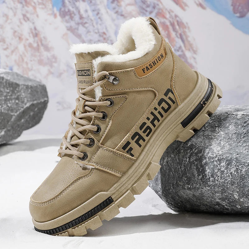 Men's high top denim boots, casual sports shoes, trendy and fashionable men's boots