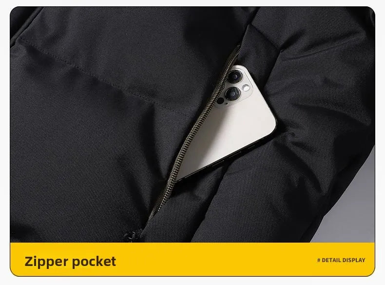 New Winter Hooded Bread Jacket Thickened Warm and Cold-proof Cotton-padded Jacket Winter Down Cotton-padded Jackets for Men