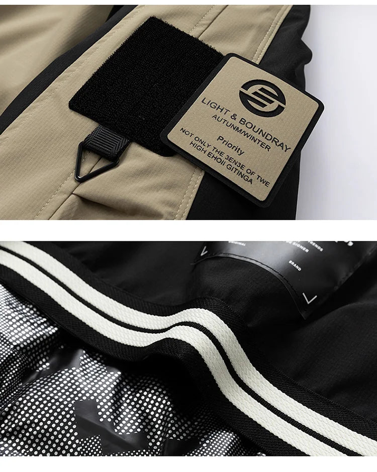 Winter Down Jacket - Outdoor Spliced Parka Outerwear