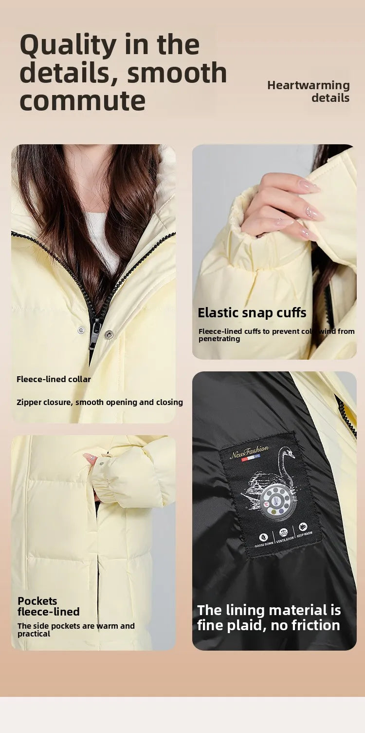 Women's winter down jacket coats Parkas Warm Woman clothes brand luxury Long Padding padded puffer jackets outerwears HXY289