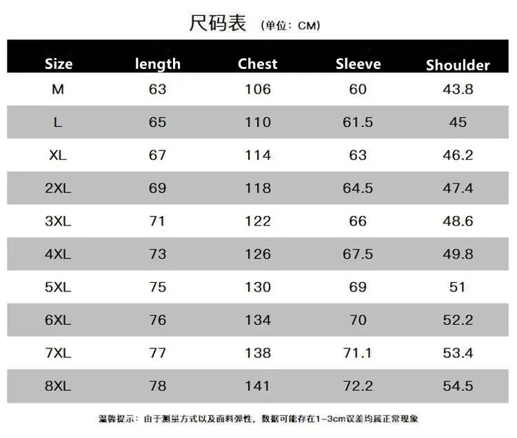 2024 Winter jackets men Fashion Thick Warm Cotton-Padded Jacket Men's Casual Loose style High Quality Large Size coat male 8XL