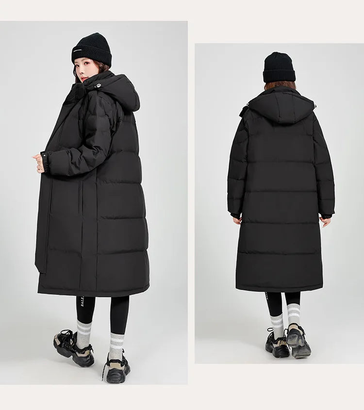 Women's winter down jacket coats Parkas Warm Woman clothes brand luxury Long Padding padded puffer jackets outerwears HXY289