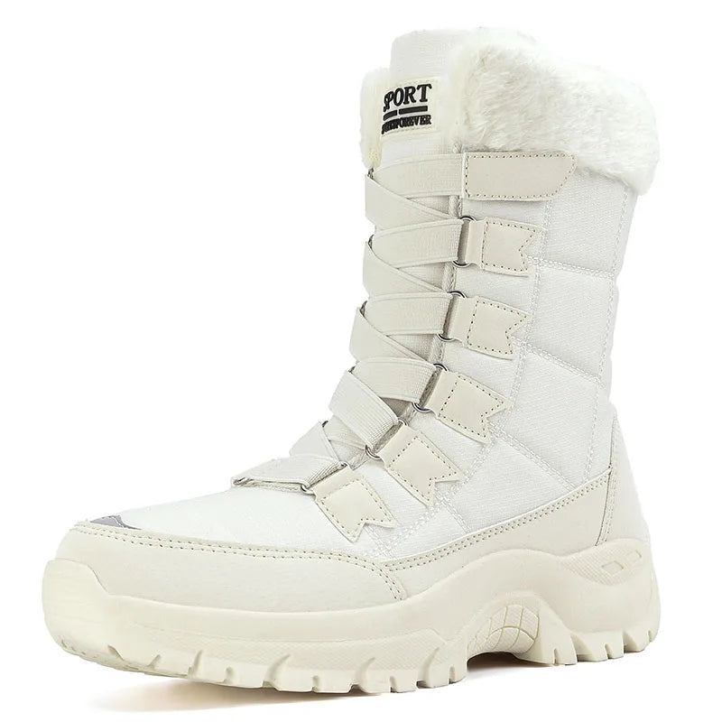 New Winter Women Boots High Quality Warm Women's Snow Boots Comfortable Ankle Boots Outdoor Waterproof Hiking Boots Size 36-42