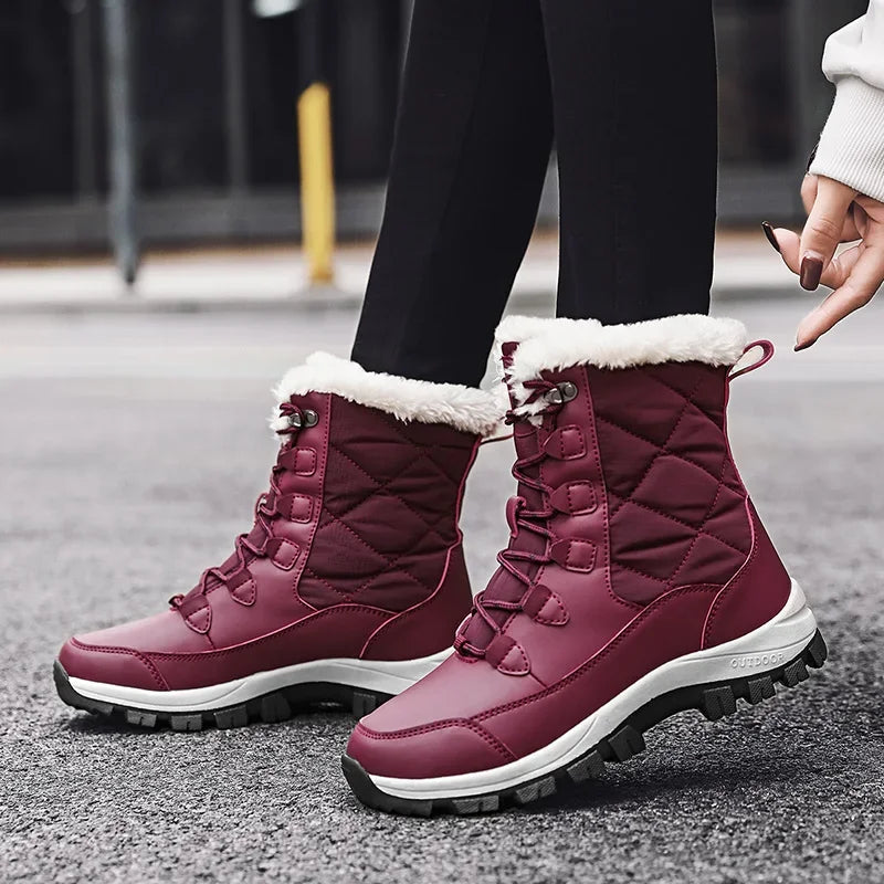 Outdoor Snow Boots for Women New Arrival Women's Fashion Sports Cotton Shoes New Winter White Platform Footwear Zapatos De Mujer