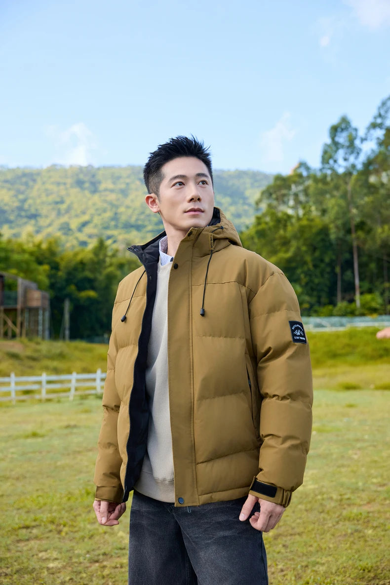 Winter Sports Down Jacket Mens Comfortable Couple Fashionable Womens Lightweight Outdoor Solid Color Waterproof Leisure Fashion