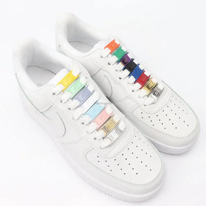 Combinaison de lacets AF1 originaux, lacets plats blancs et décoration de chaussures, accessoires pour chaussures Air Force One 