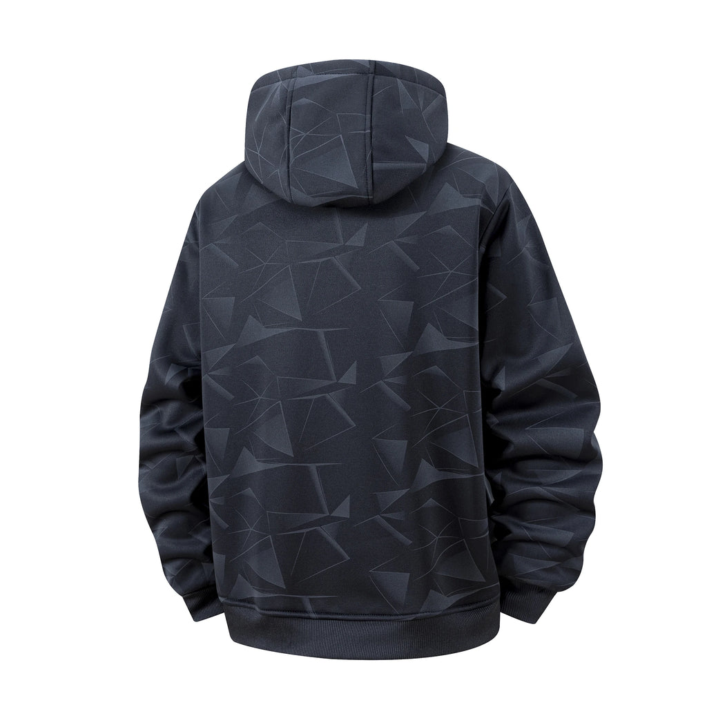 Winter Lambswool Coats Thicken Warm Jackets Long Sleeve Zipper Hoodies Casual Sports Fleece Black Coat Hooded Men Fashion Jacket