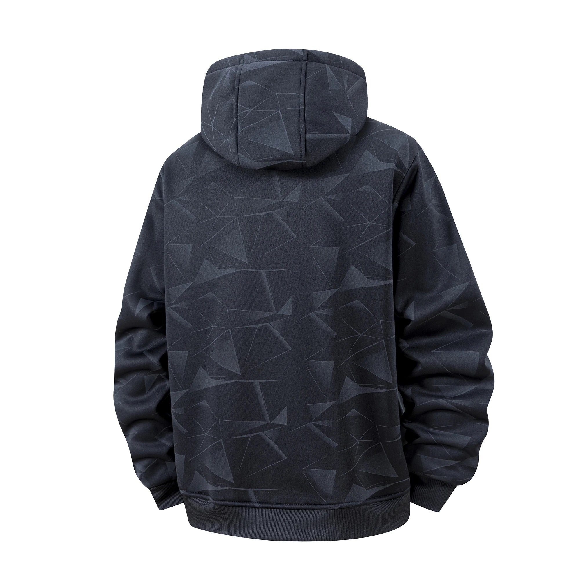 Winter Lambswool Coats Thicken Warm Jackets Long Sleeve Zipper Hoodies Casual Sports Fleece Black Coat Hooded Men Fashion Jacket