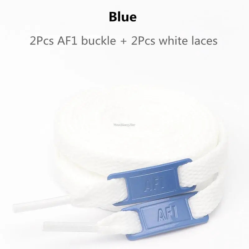 Combinaison de lacets AF1 originaux, lacets plats blancs et décoration de chaussures, accessoires pour chaussures Air Force One 