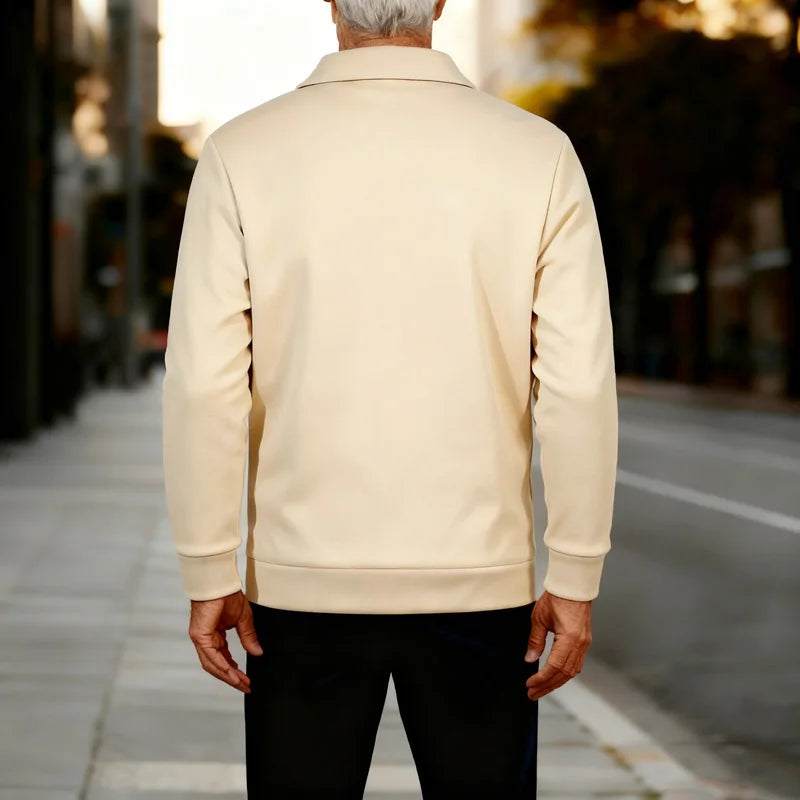 Men's winter fleece jacket - multi pocket, soft and warm casual outerwear, suitable for daily/outdoor/business leisure occasions