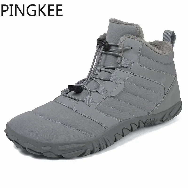 PINGKEE VENOCON Wide ToeBox Barefoot Shoes Men Women Athletic Minimalist Winter Snow Thermal Feet Boots Sneakers Footwear Man