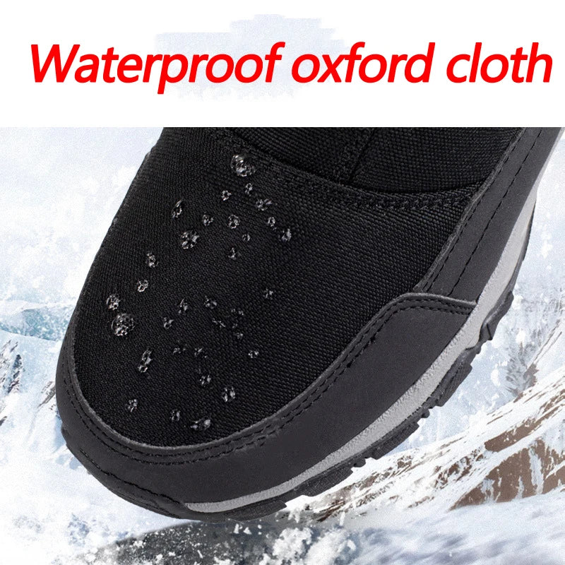 Men Boots 2025 Winter Shoes For Men Warm Snow Boots Mid-calf Men Warm Shoes Thick Plush Winter Boots For Men Women Cotton Shoes