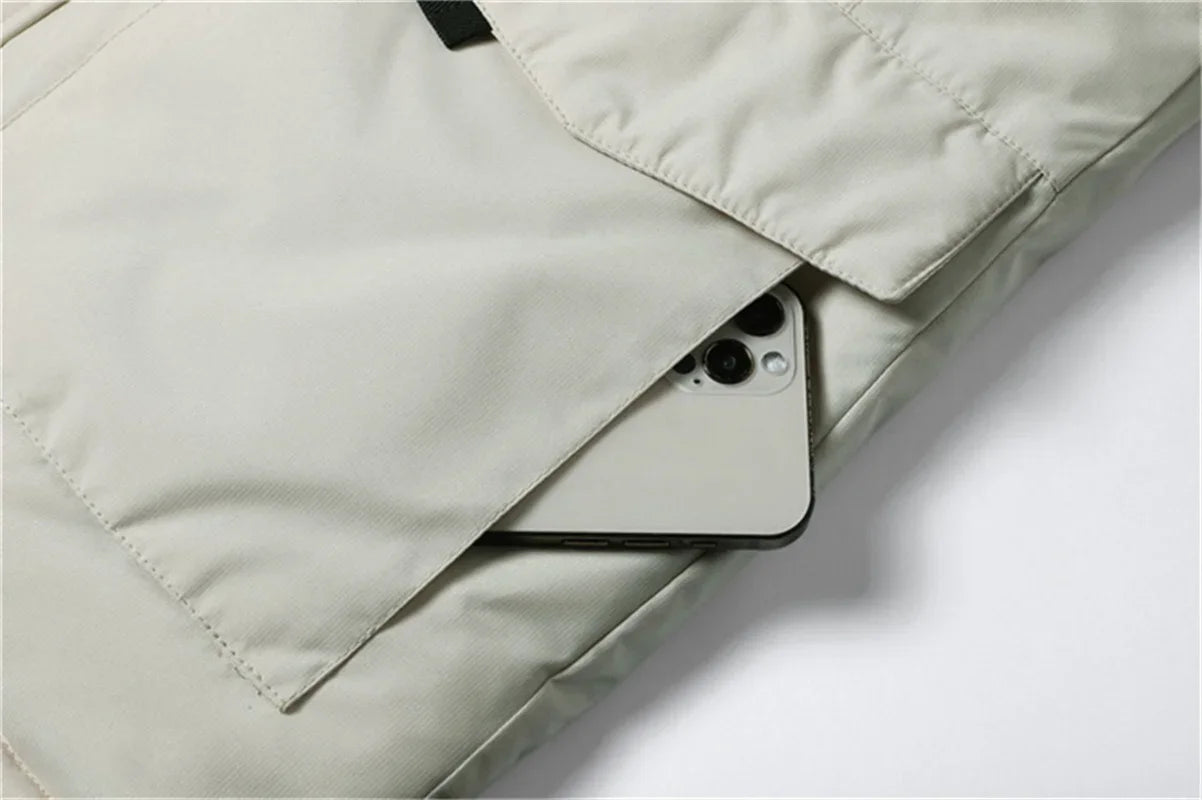 New Winter Jackets for Men with Hoods and Fur Collars New High-quality Waterproof Windproof Down Coat for Men Women Warm Jackets