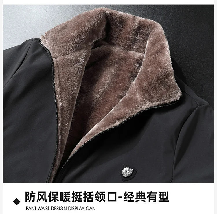 2024 Winter jackets men Fashion Thick Warm Cotton-Padded Jacket Men's Casual Loose style High Quality Large Size coat male 8XL