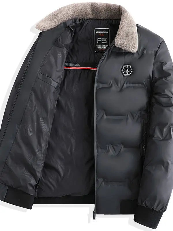 New Winter Men Fur Collar Down Jackets Warm Parkas High Quality Male Outwear Casual  Winter Coats Man Slim Fit Down Jackets 4XL