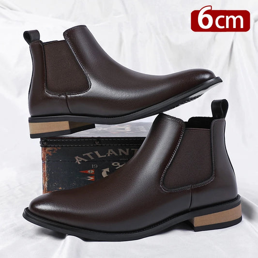 Men's Luxury 6cm Elevator Chelsea Boots