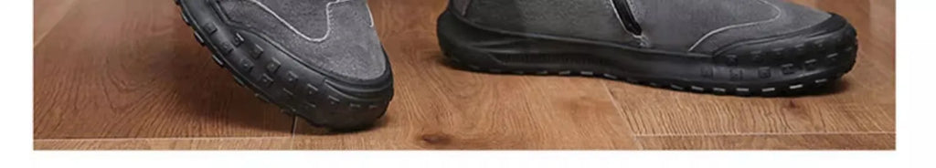 Winter Suede Snow Boots, Velvet Anti-slip Outdoor Shoes, Fashionable Warm Shoes, Casual and Comfortable Men's Shoes,Casual Shoes
