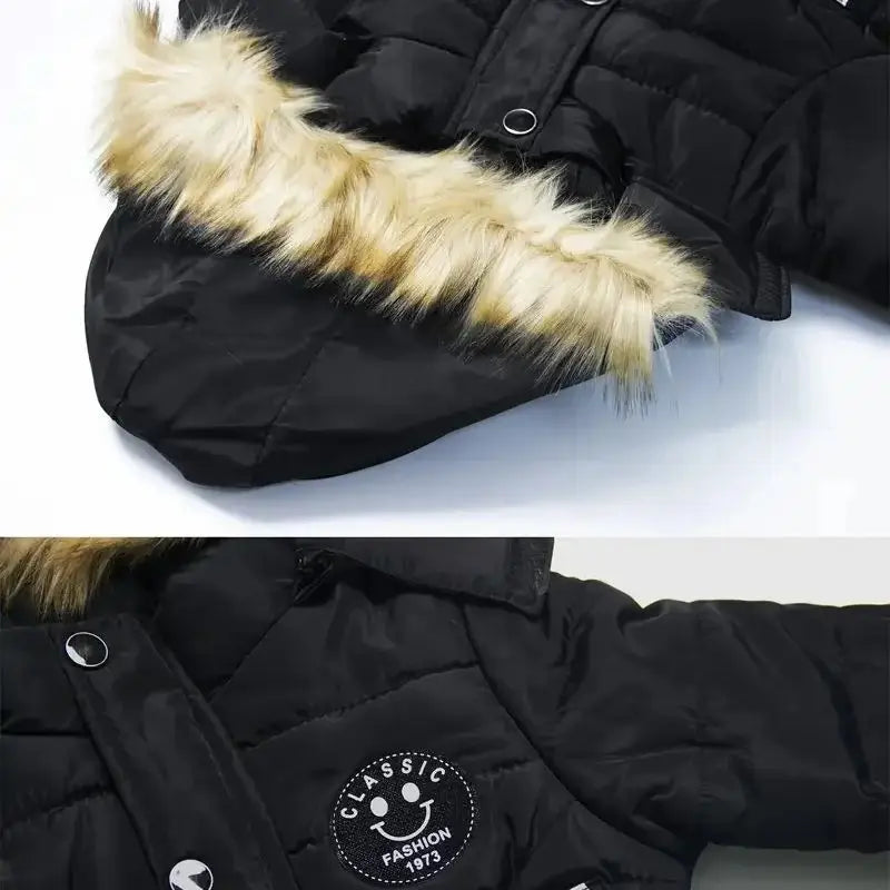 Winter Autumn Boys Girls Thick Jackets Kids Padded Fleece Warm Coats Children Hooded Cotton Outerwear Kids Snowsuit Clothes