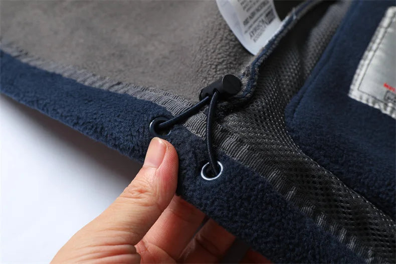 2024 Brand Winter Fleece Jacket Men's Casual Thickened Wool Jacket high quality Design Warm Fashion Hooded Coat Outdoor Ski Suit