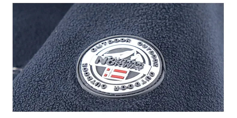 Men's Winter Fleece Jacket British Street Thickened Polar Fleece Hooded Jacket Casual Plus Size Cold-proof Warm Pocket Coat