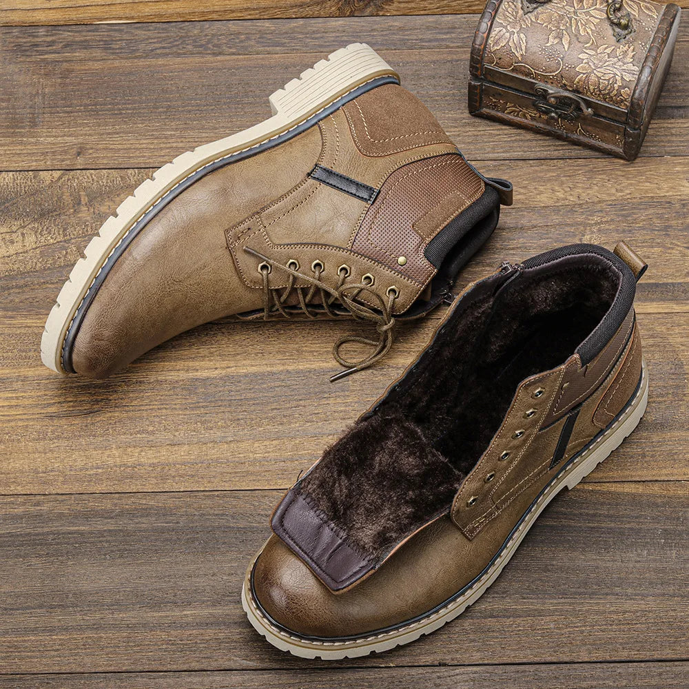 Men's Boots Retro Brushed Ankle Boots Men's Shoes Large Autumn and Winter Men's Boots Walking Shoes Women 2023 Shoes for Men