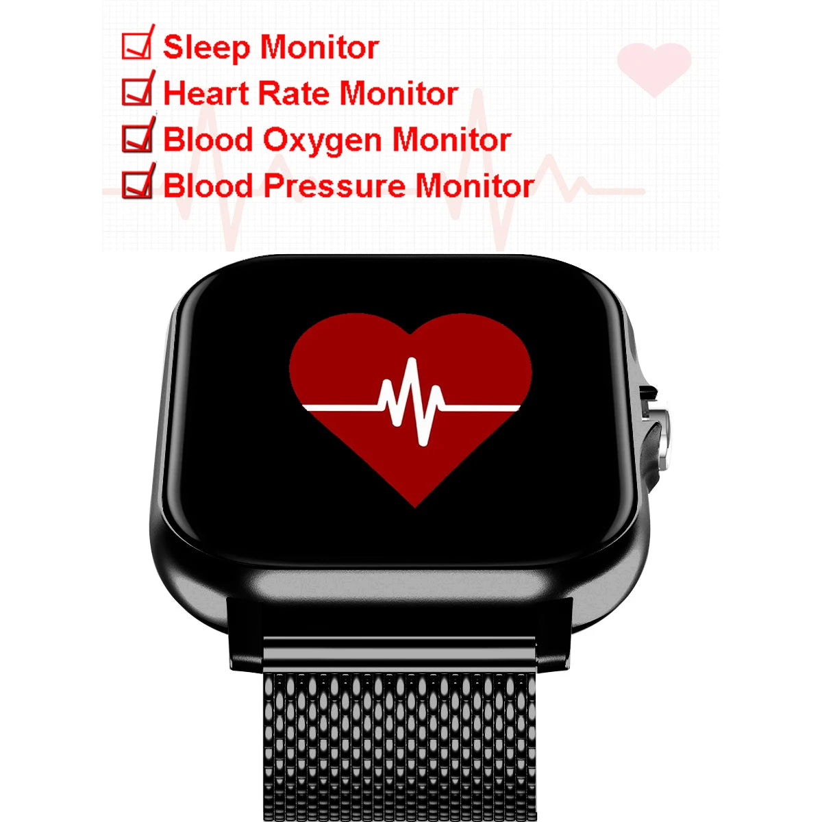 Smart Watch 2.01‘’ Full Touch Amoled BT Call Sport Waterproof Watches Heart Rate Blood Pressure SmartWatch for Men Women