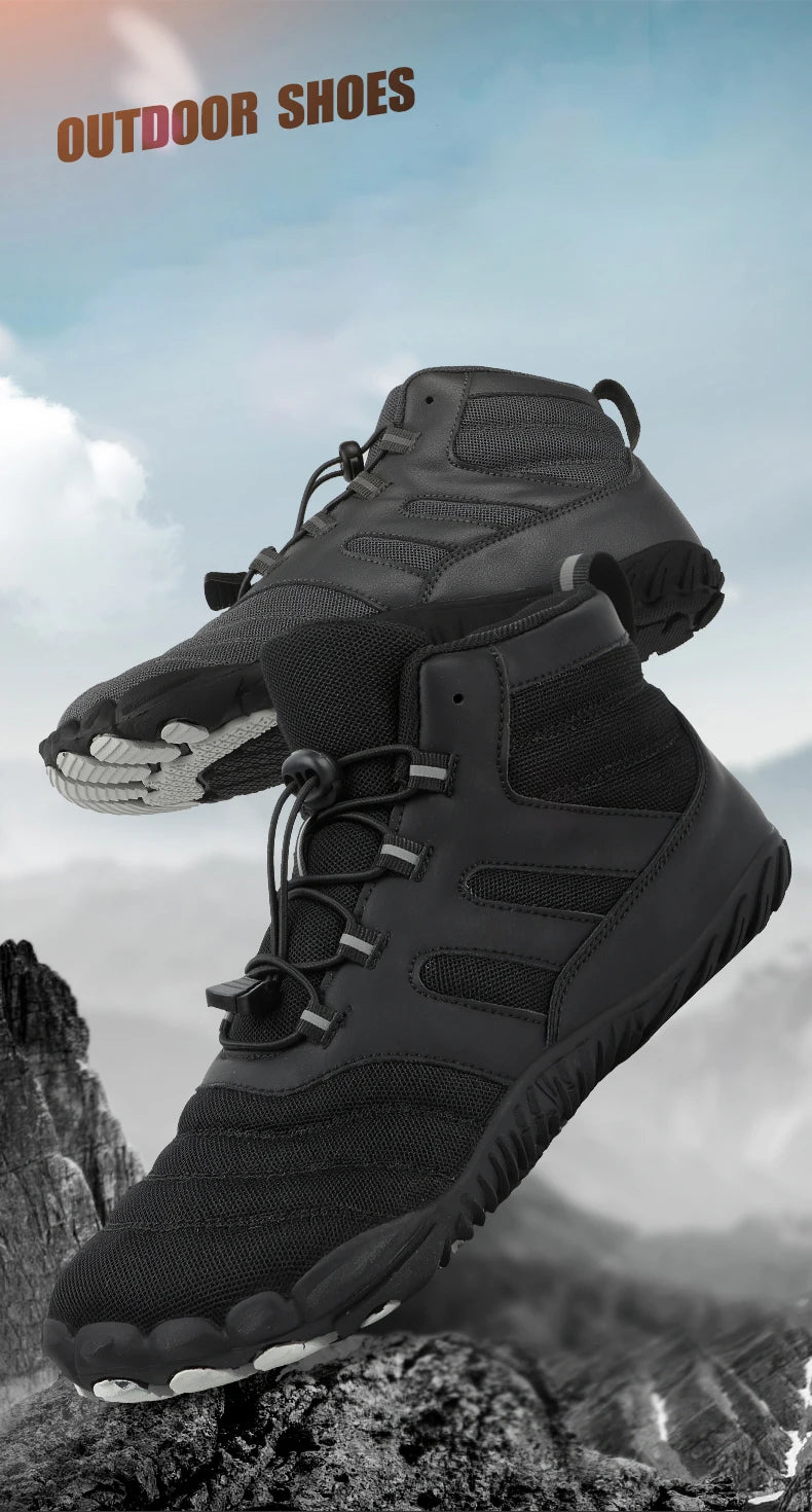 Winter Boots for Men Women Snow BareFoot Outdoor Non-slip Warm Fur Sneakers Ankle Boots waterproof mountaineering Hiking Shoes