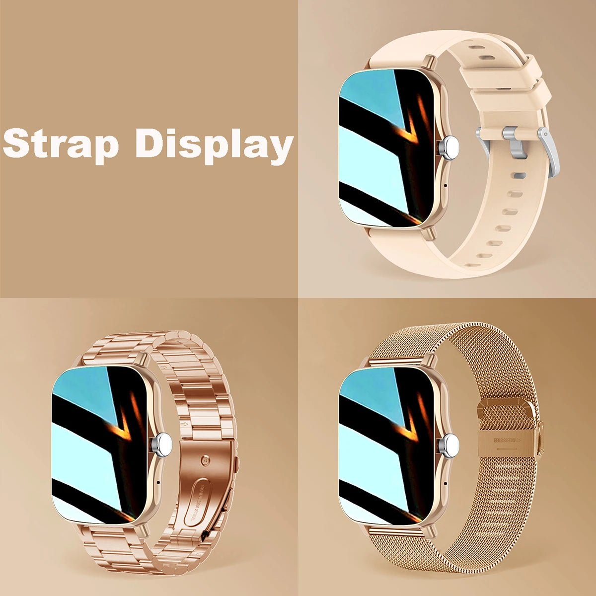 Smart Watch 2.01‘’ Full Touch Amoled BT Call Sport Waterproof Watches Heart Rate Blood Pressure SmartWatch for Men Women