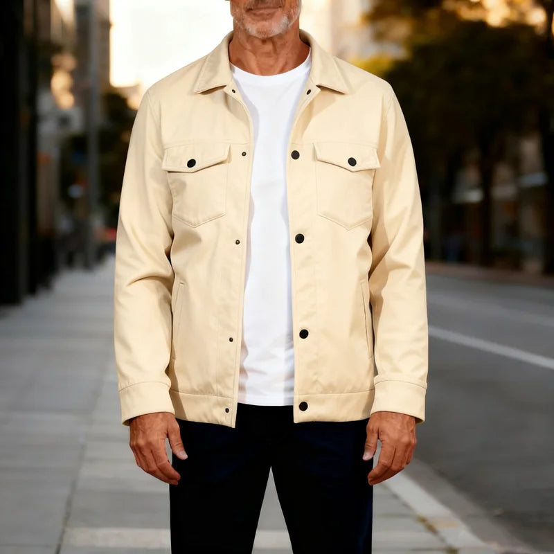 Men's winter fleece jacket - multi pocket, soft and warm casual outerwear, suitable for daily/outdoor/business leisure occasions