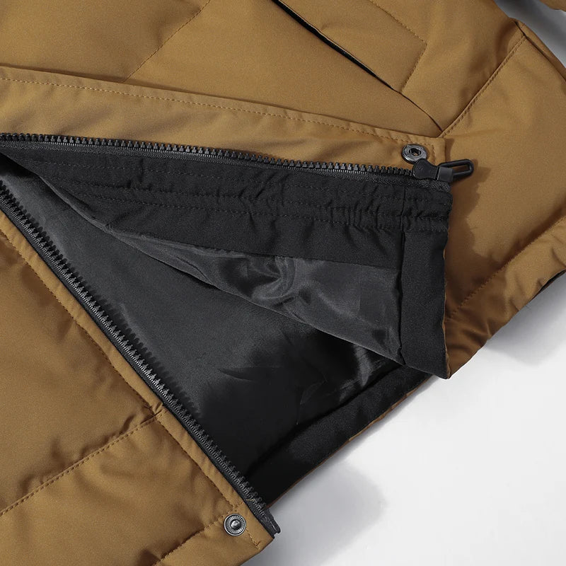 New Windproof Thickening Men Tops Outdoors Loose Versatile Comfort Keep Warm Coats Winter Fashion Casual Solid Hooded Parka Men