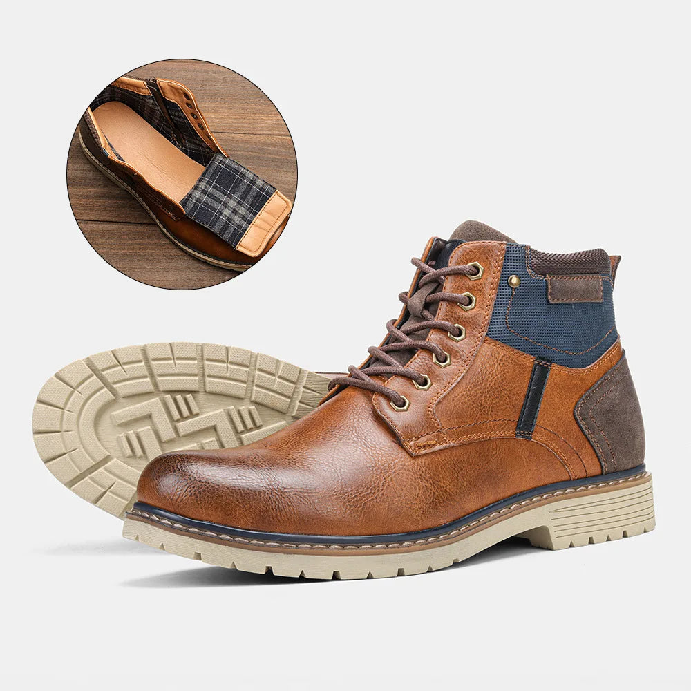 Men's Boots Retro Brushed Ankle Boots Men's Shoes Large Autumn and Winter Men's Boots Walking Shoes Women 2023 Shoes for Men