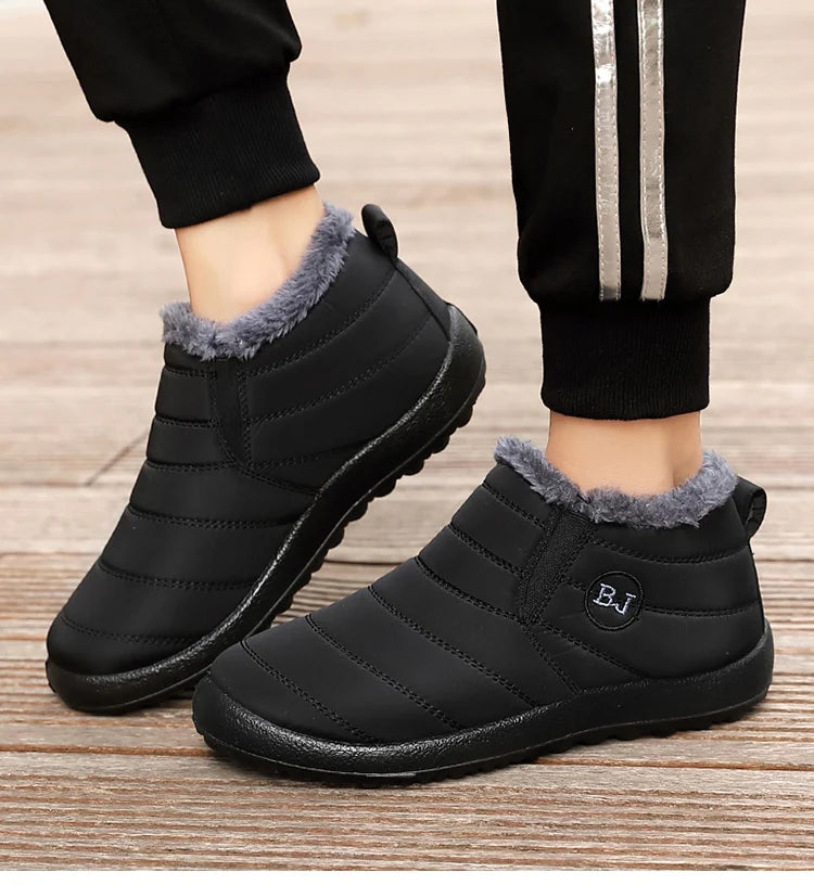 Women Boots Lightweight Winter Shoes For Women Ankle Boots Snow Botas Mujer Black Couple Waterproof Winter Boots Plus Size