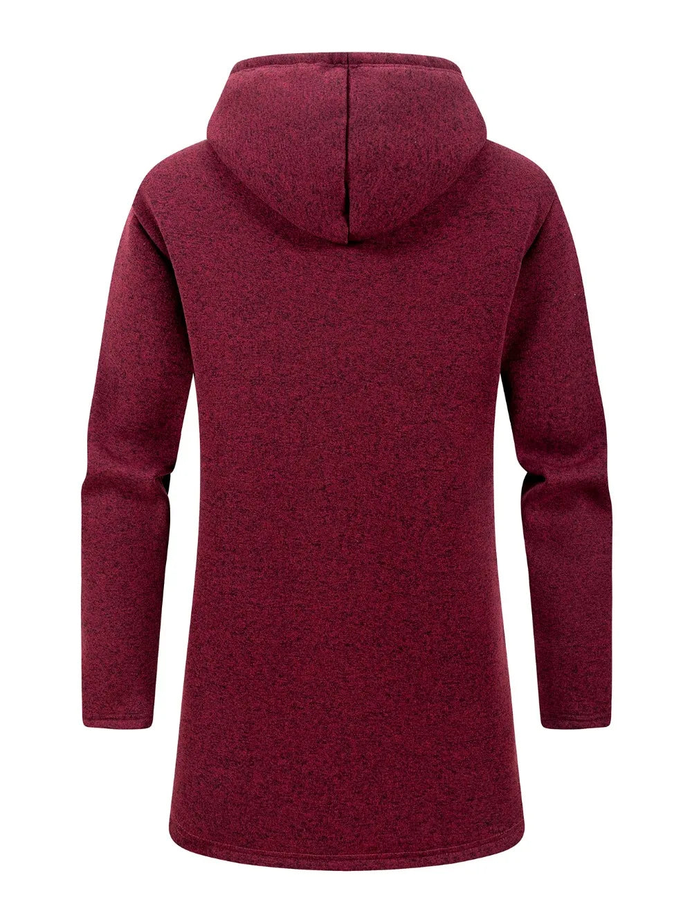 Winter Men's Thickened Hoodies Jacket Outdoor Warm Zipper Long Sleeve Sweatshirts Cardigan Streetwear Solid Color Tops Overcoat