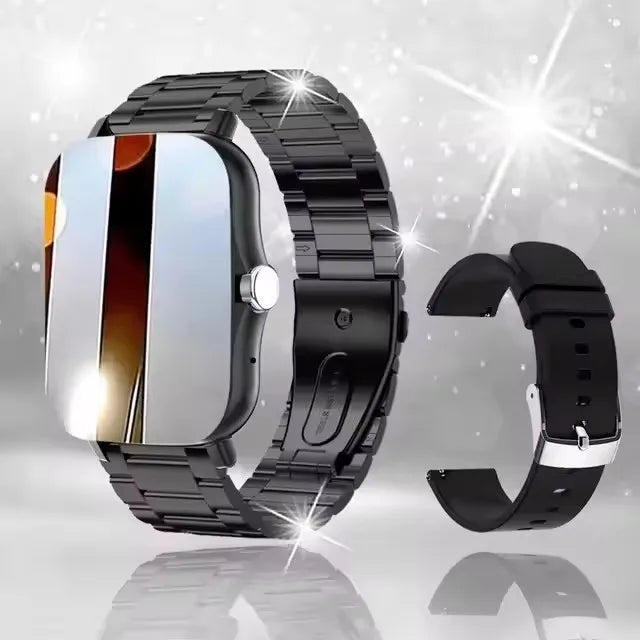 Smart Watch 2.01‘’ Full Touch Amoled BT Call Sport Waterproof Watches Heart Rate Blood Pressure SmartWatch for Men Women
