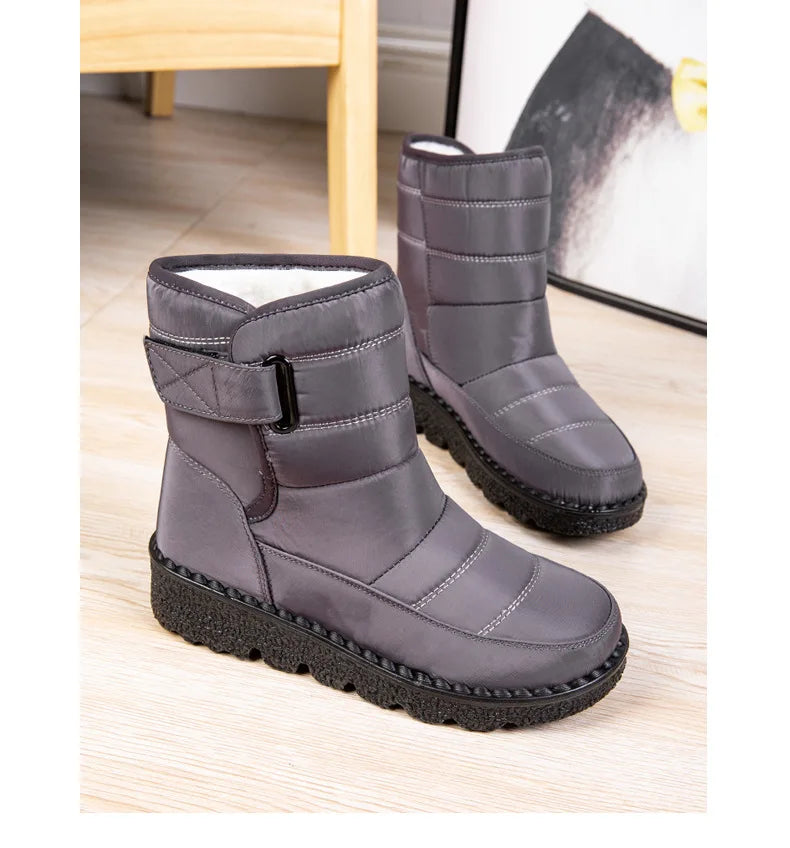 Boots Women Non Slip Waterproof Winter Snow Boots Platform Shoes for Women Warm Ankle Boots Cotton Padded Shoes Botas De Mujer