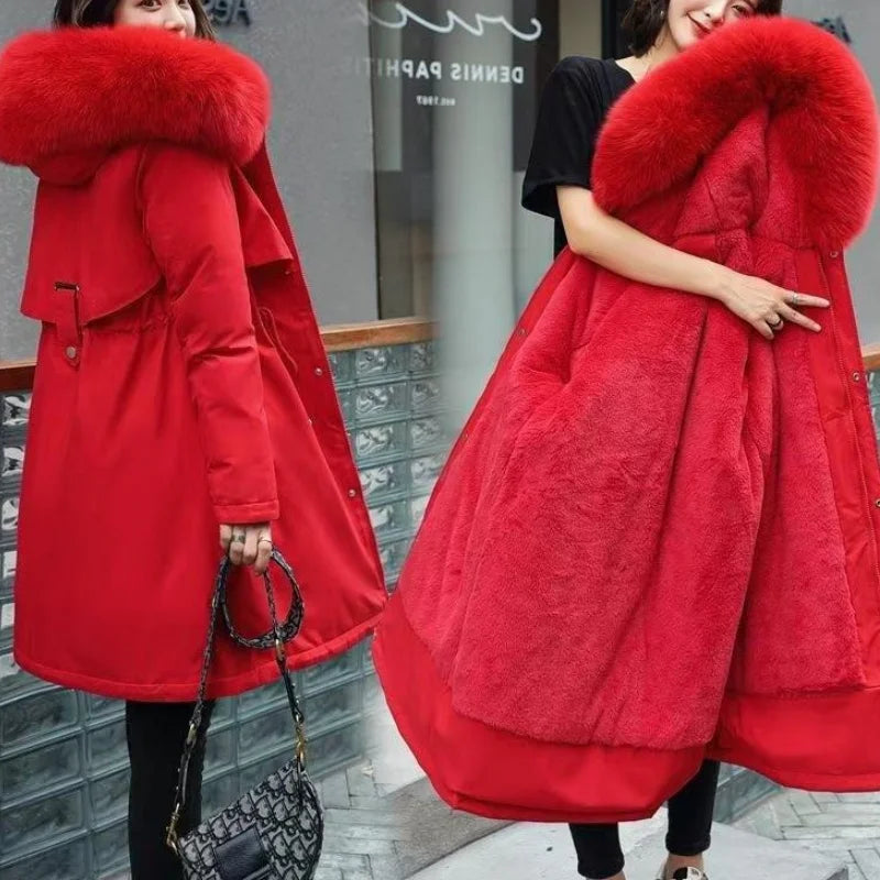 Women's Winter Jacket Hodded Fleece Padded Jacket Casual Loose Windbreaker Office Lady Matching New In Coats & Jackets Outerwear