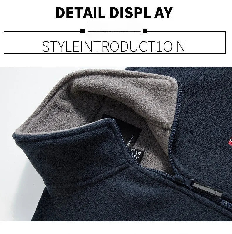 Men Winter Jacket New Arrival Polar Fleece Outwear Thick Fleece Lined Outdoor Man Autumn Jacket Coat