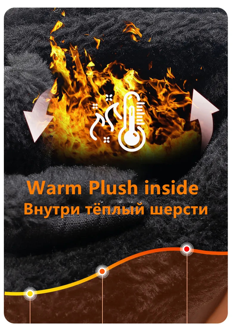 New Winter Women Boots High Quality Warm Women's Snow Boots Comfortable Ankle Boots Outdoor Waterproof Hiking Boots Size 36-42