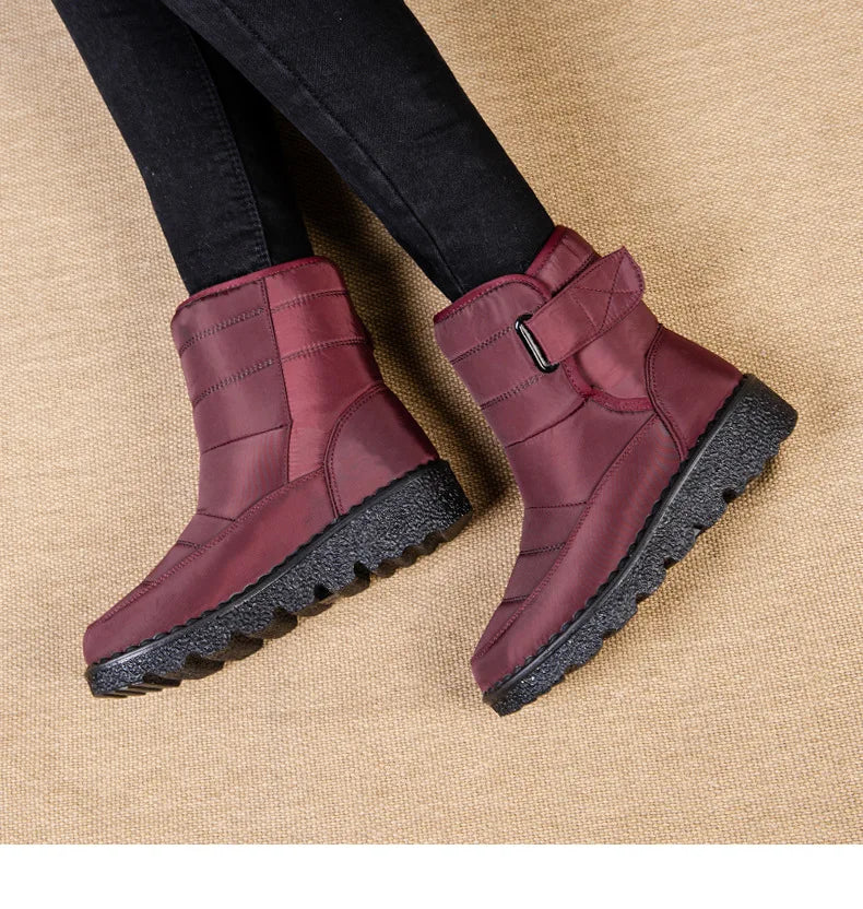 Boots Women Non Slip Waterproof Winter Snow Boots Platform Shoes for Women Warm Ankle Boots Cotton Padded Shoes Botas De Mujer